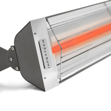 Infratech W-Series 33-Inch 1500W Single Element Electric Infrared Patio Heater - 120V - Gray - W1512GR